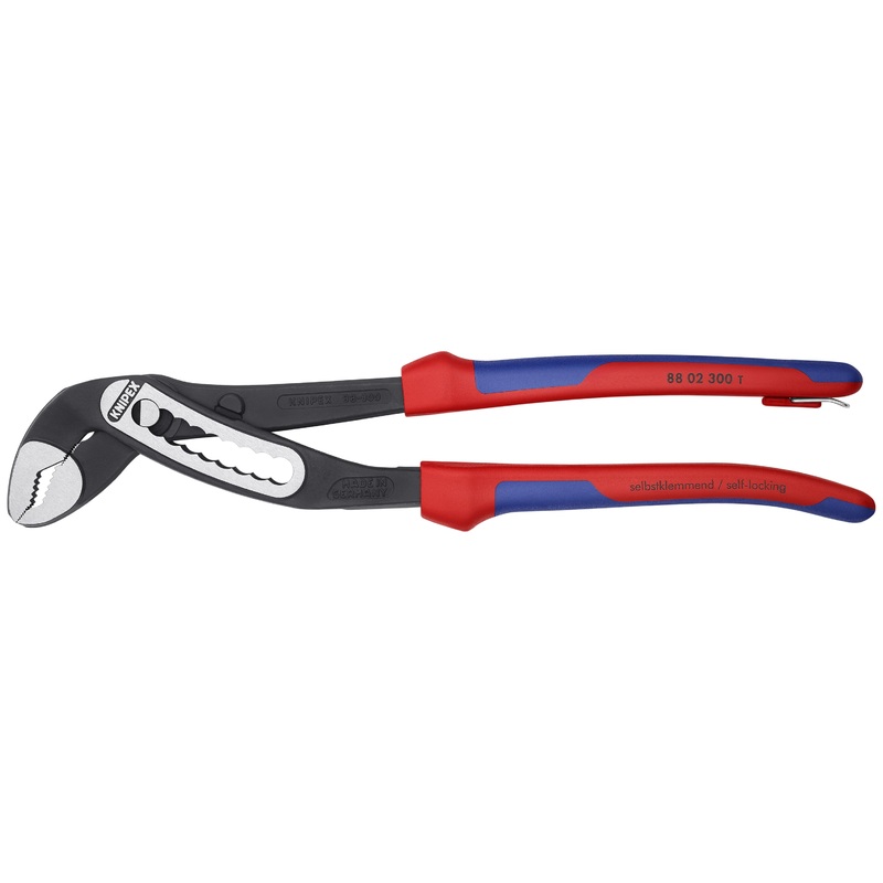 Knipex 88 02 300 T BKA KN | Alligator Water Pump Pliers, Multi-Component, Tethered Attachment