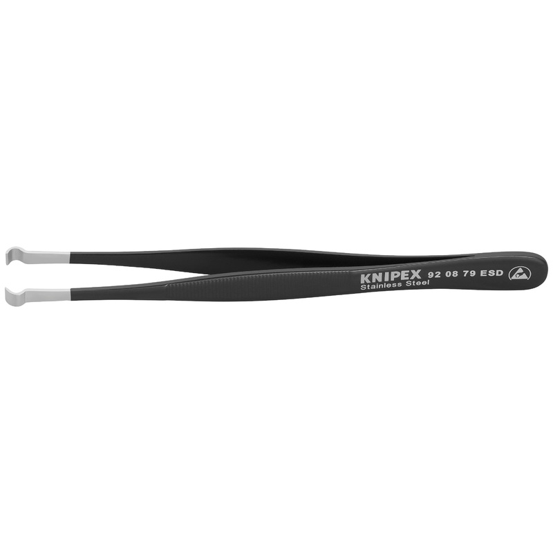 Knipex 92 08 79 ESD KN | Stainless Steel Positioning Tweezers, ESD