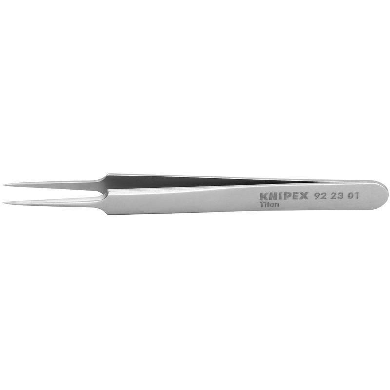 Knipex 92 23 01 KN | Titanium Gripping Tweezers, Needle-Point Tips