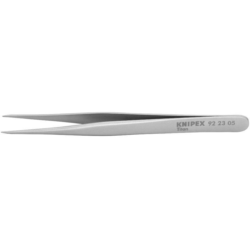 Knipex 92 23 05 KN | Titanium Gripping Tweezers, Needle-Point Tips