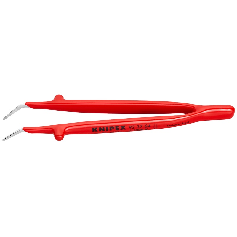 Knipex 92 37 64 KN | Stainless Steel Gripping Tweezers, 30 degreeAngled, 1000V Insulated