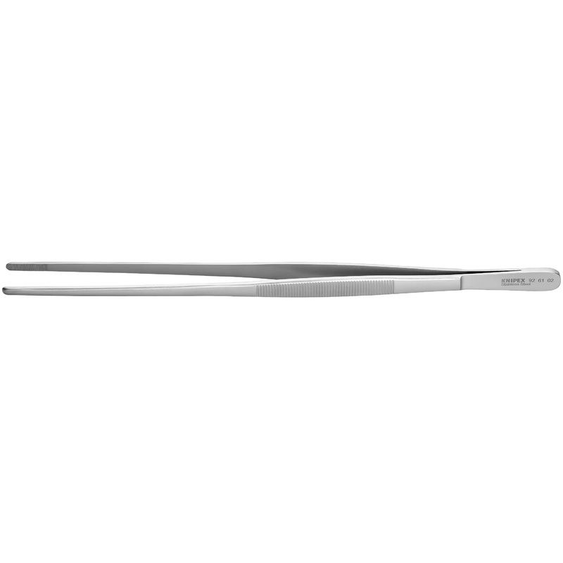 Knipex 92 61 02 KN | Stainless Steel Gripping Tweezers, Blunt Tips