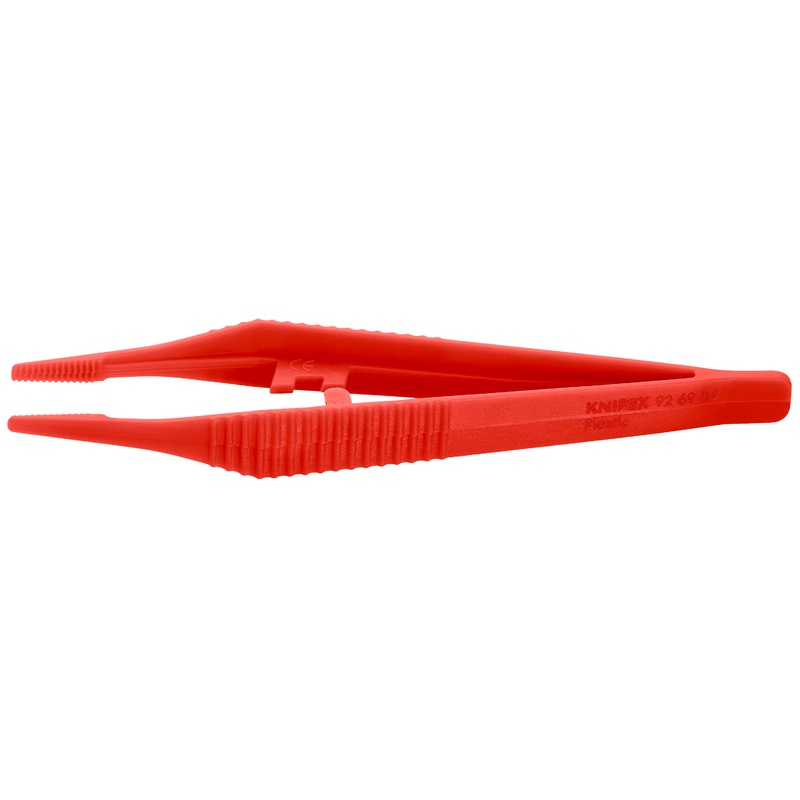 Knipex 92 69 84 KN | Plastic Gripping Tweezers, Blunt Tips, ESD