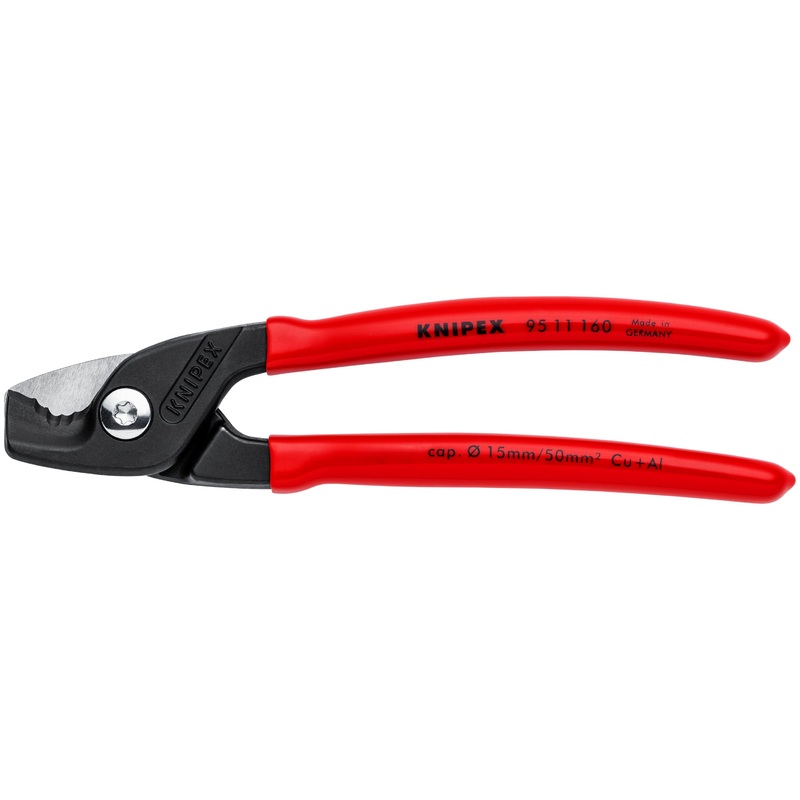 Knipex 95 11 160 KN | Cable Shears with StepCut Edges