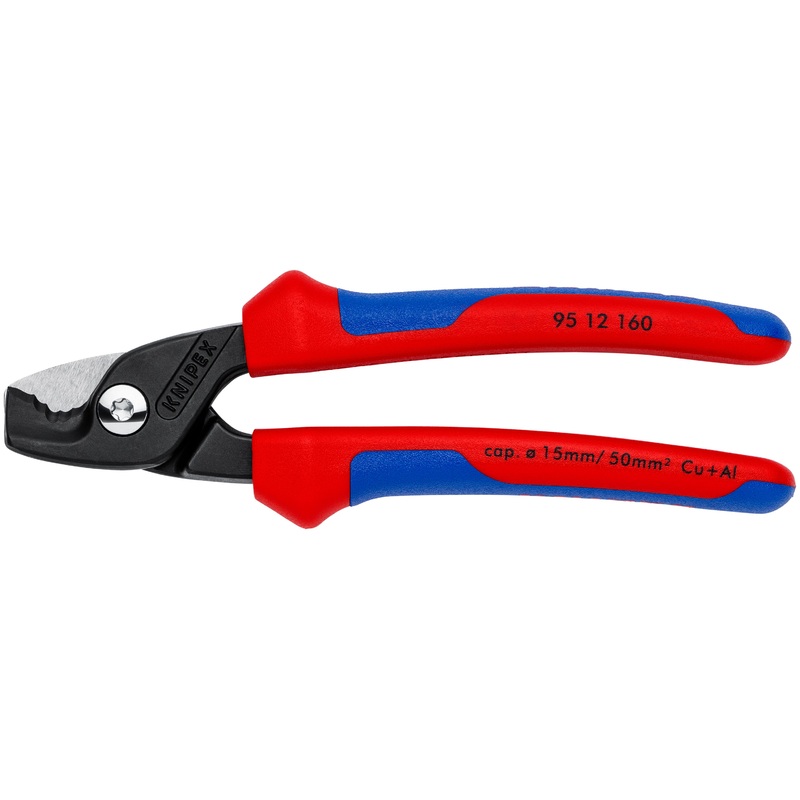 Knipex 95 12 160 SBA KN | Cable Shears with StepCut Edges, Multi-Component