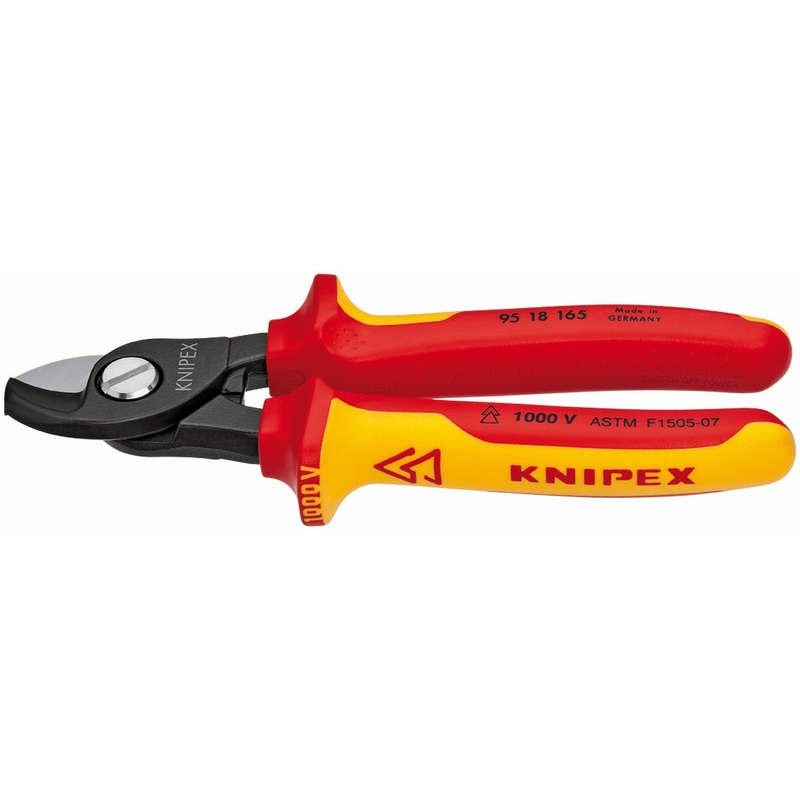 Knipex 95 18 165 US KN | Cable Shears, 1000V Insulated