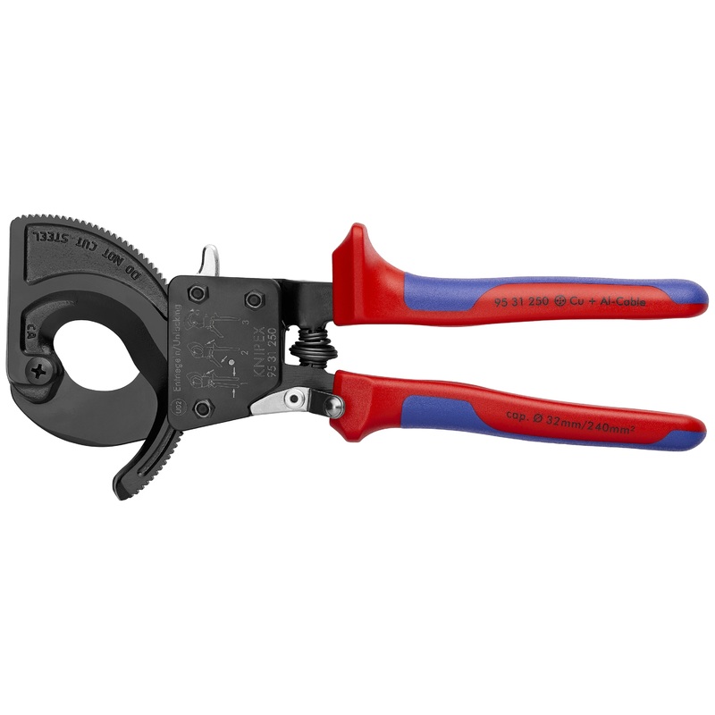 Knipex 95 31 250 SBA KN | Cable Cutters, Ratcheting Type, Multi-Component