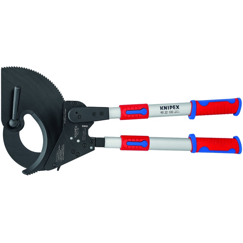 Knipex 95 32 100 KN | Cable Cutters, Ratcheting Type, Telescopic Handles, Multi-Component