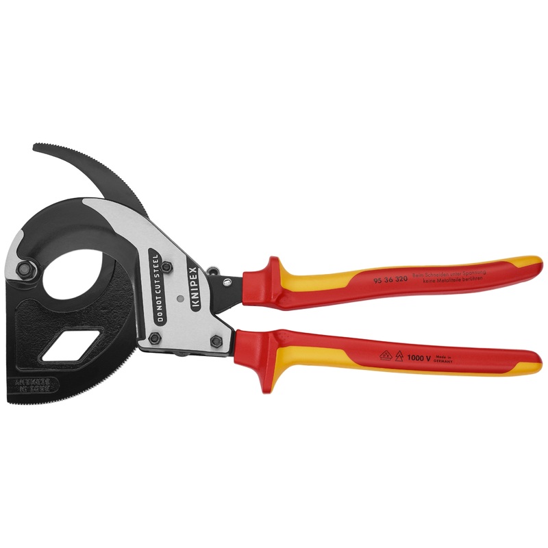 Knipex 95 36 320 KN | Cable Cutters, Ratcheting Type, 1200kcmil Capacity, 1000V Insulated