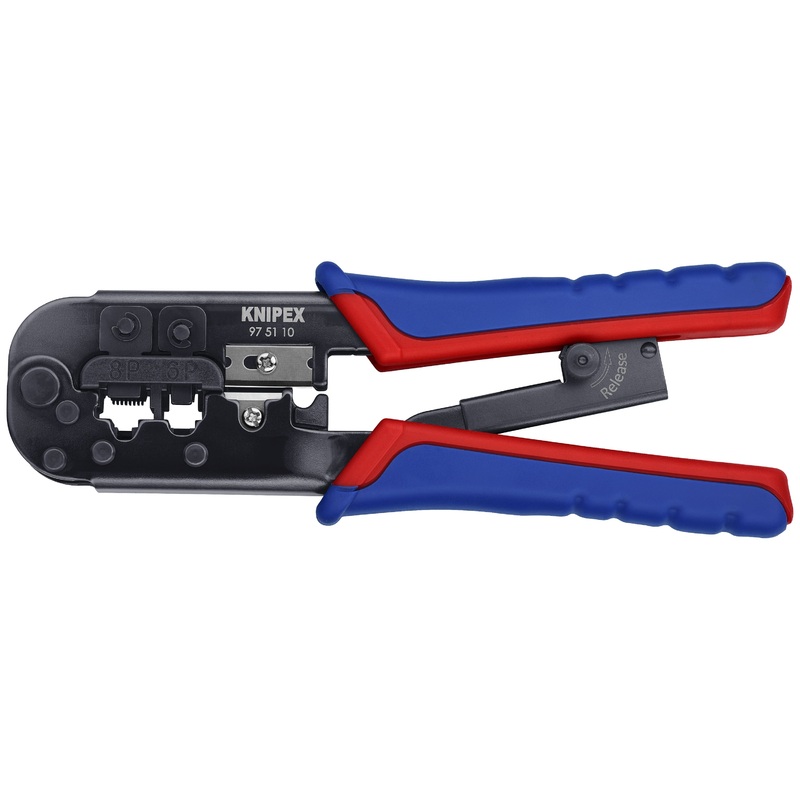 Knipex 97 51 10 KN | Crimping Pliers-Western Plug Type, Multi-Component