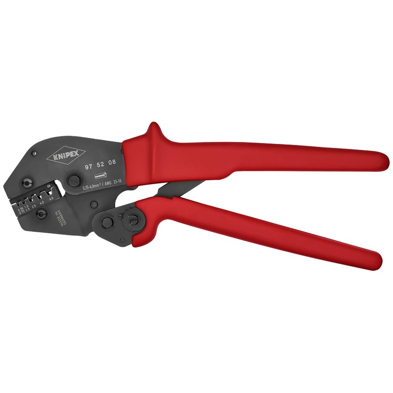 Knipex 97 52 08 KN | 10 Crimping Pliers For Insulated and Non-Insulated Wire Ferrules
