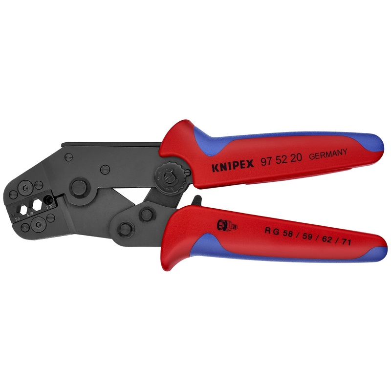 Knipex 97 52 20 KN | Crimping Pliers, 3 Position Contact, Multi-Component