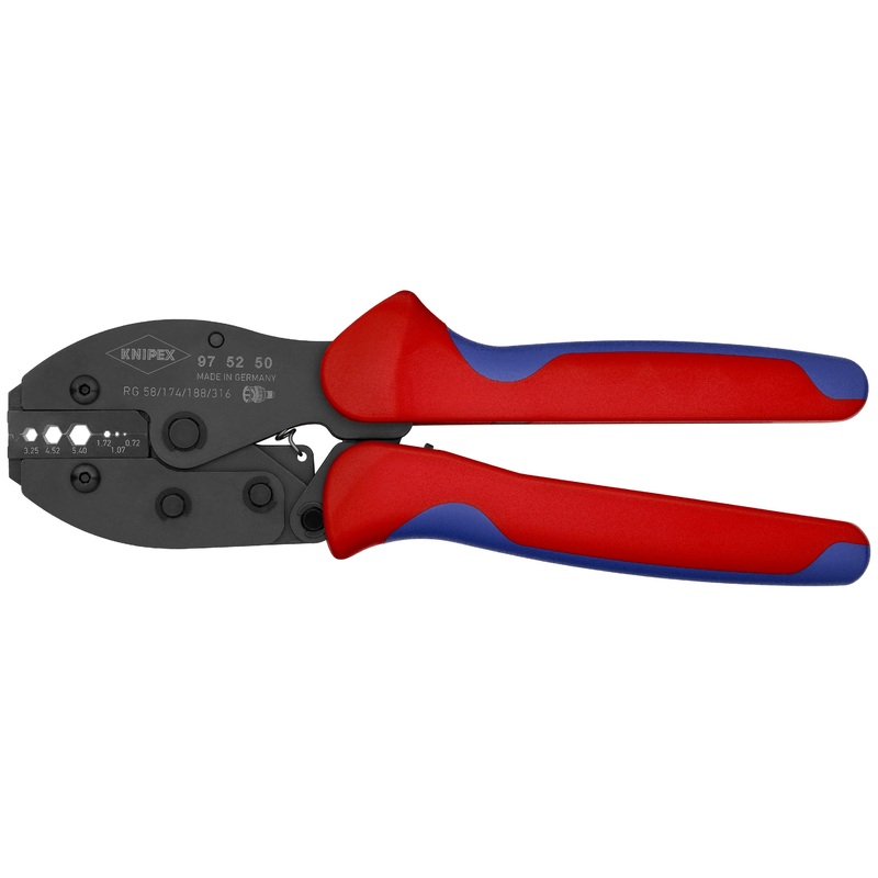 Knipex 97 52 50 KN | Crimping Pliers, 6 Position Contact, Multi-Component