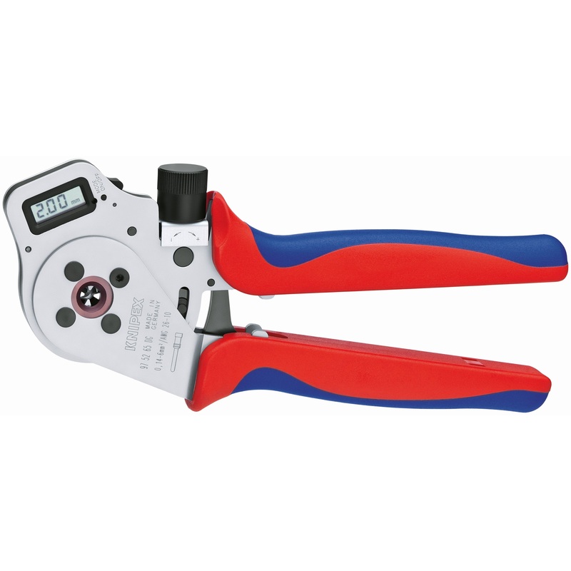 Knipex 97 52 65 DG KN | Digital Crimping Pliers, Four Mandrel, Multi-Component