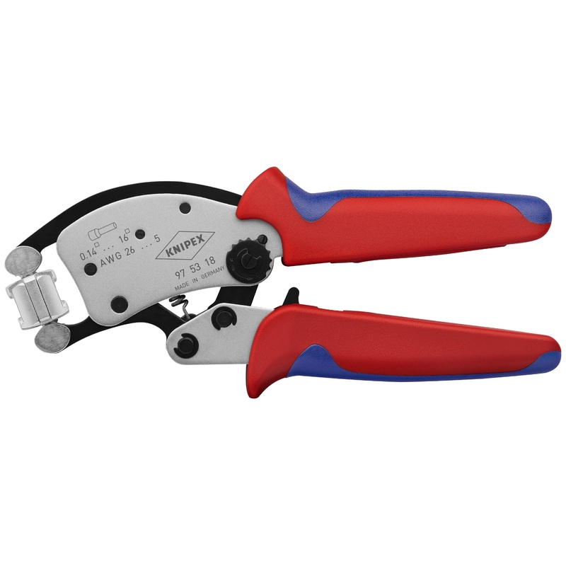 Knipex 97 53 18 KN | Twistor16 Self-Adjusting Crimping Pliers