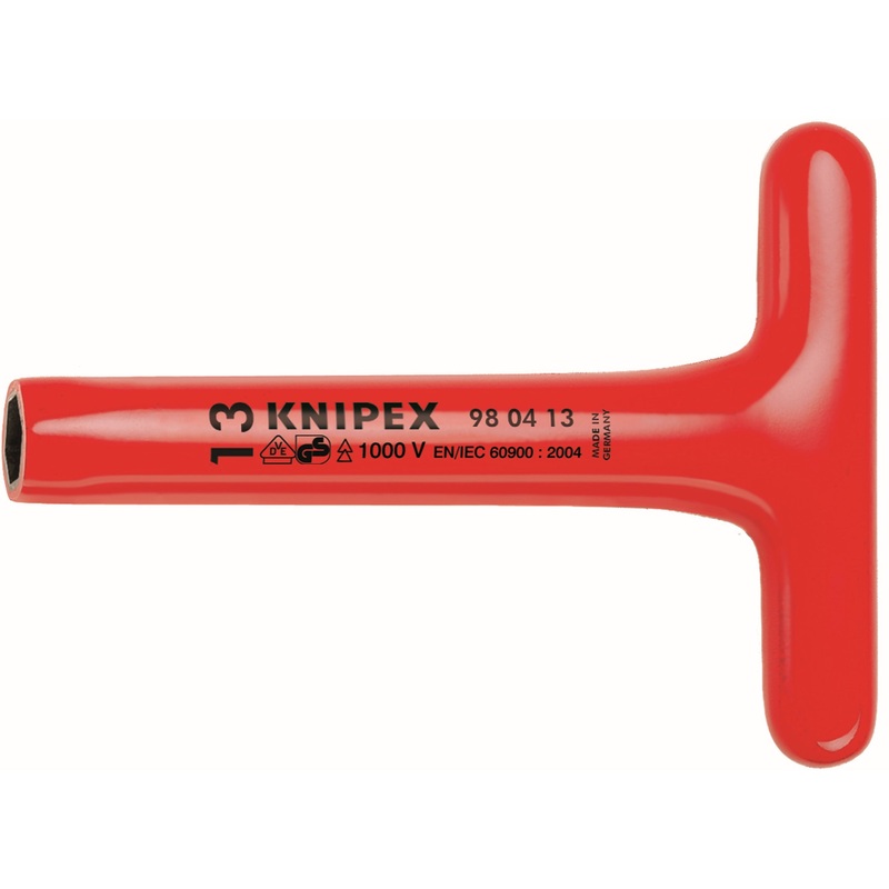 Knipex 98 04 17 KN | T-Socket Wrench, 17 mm, 1000V Insulated