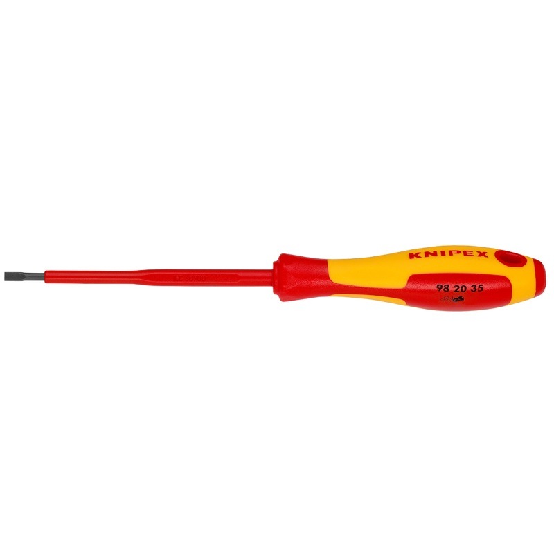 Knipex 98 20 35 KN | 1/8 slotted screwdriver, 4 Shaft