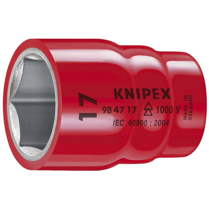 Knipex 98 47 24 KN | Hex Socket, 1/2 Drive, 24 mm, 1000V Insulated