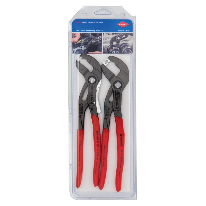 Knipex 9K 00 80 135 US KN | 2 Pc Hose Clamp and Click Clamp Set
