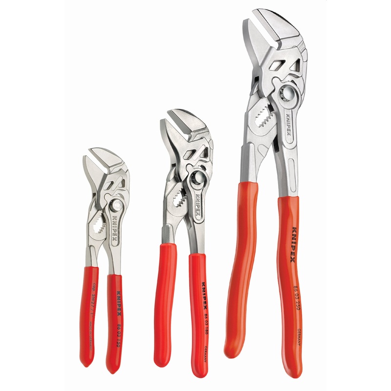 Knipex 9K 00 80 45 US KN | 3 Pc Pliers Wrench Set (6, 7, 10)