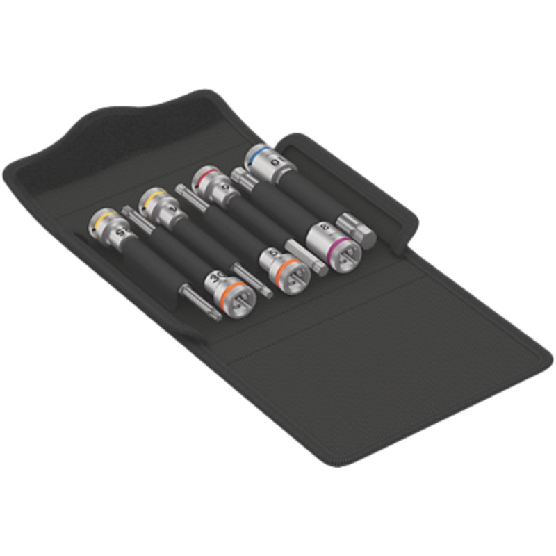 WERA Bicycle Set 8 Bit socket set 3/8 drive, 7 parts