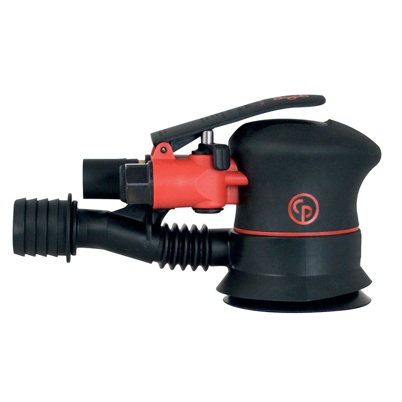Chicago Pneumatic CP7225CVE – 6 Inch (150 mm) Air Random Orbital Sander, Central Vacuum, Hook and Loop, 6 Pad Holes, 0.28 HP / 210 W – 12000 RPM 8941272253