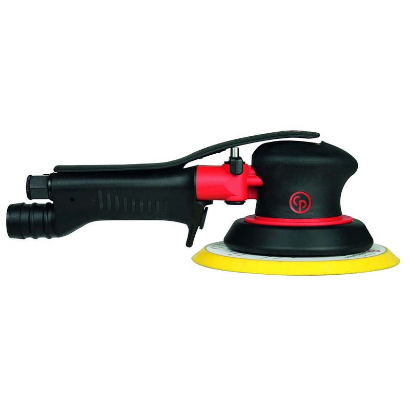 Chicago Pneumatic CP7255H – 6 Inch (150 mm) Air Random Orbital Sander, Non-Vacuum, PSA, 0.28 HP / 210 W – 11000 RPM 8941072554