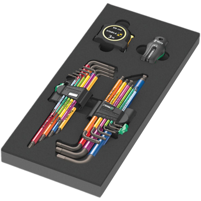 WERA 9740 Foam insert L-key set 1, 20 pieces 05150140001
