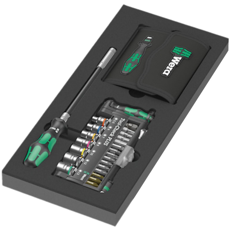 WERA 9750 Foam insert Kraftform Kompakt and Tool-Check PLUS set 1, 57 pieces 05150150001
