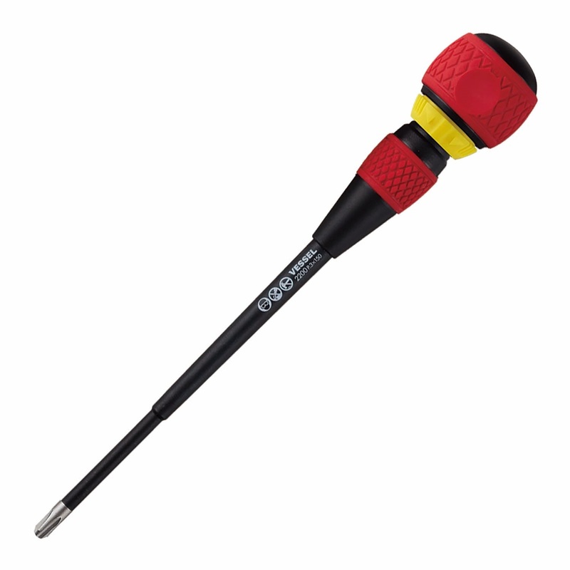 Vessel Tools Ball Ratchet Screwdriver, PH3 x 150mm – VL 2200P3150
