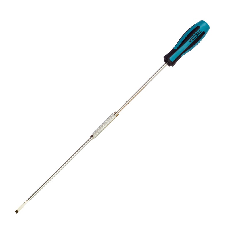 Vessel Tools Megadora Extra Long Standard Slotted Screwdriver, 6 x 400mm – VL 900S6400