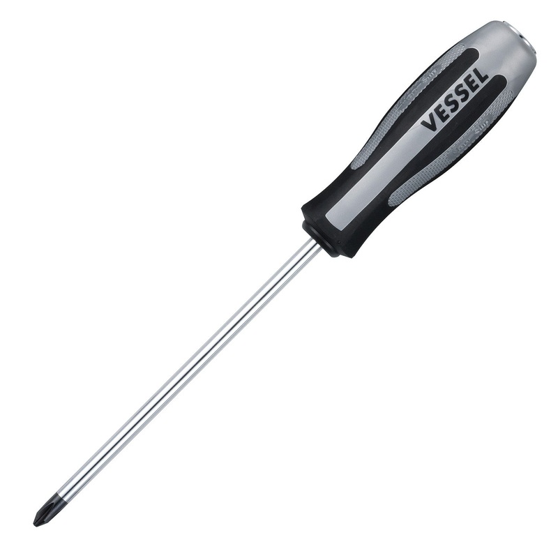 Vessel Tools Megadora Impacta Screwdriver, PH2 x 150mm – VL 980P2150