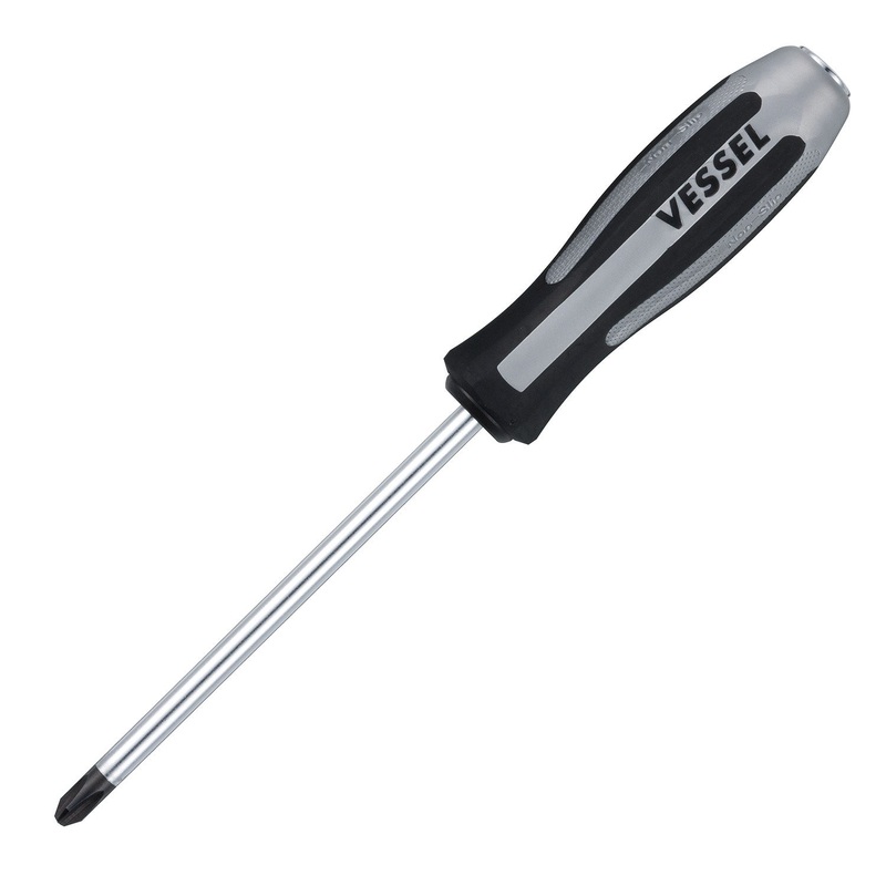 Vessel Tools Megadora Impacta Screwdriver, PH3 x 150mm – VL 980P3150