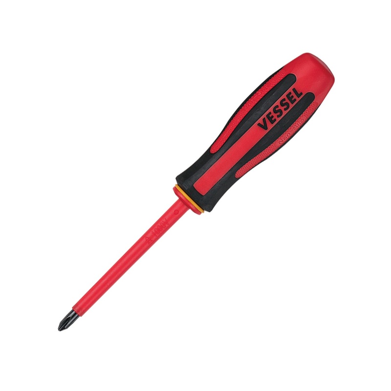 Vessel Tools Megadora Insulated Screwdriver, PH2 x 100mm – VL 960P2100