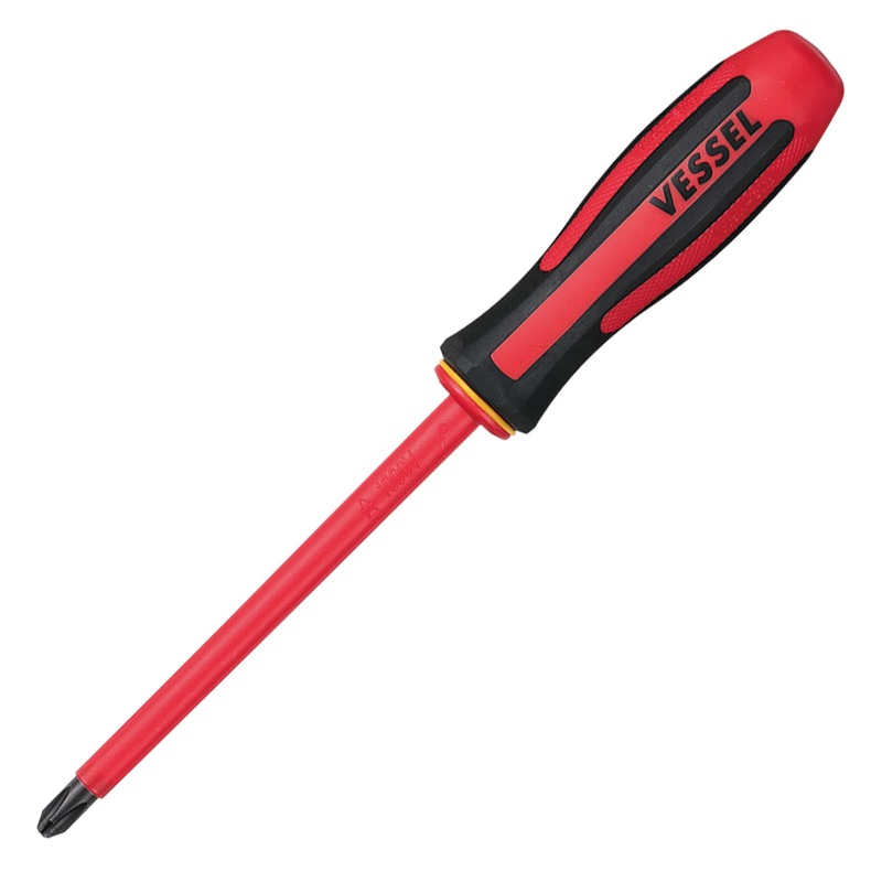 Vessel Tools Megadora Insulated Screwdriver, PH3 x 150mm – VL 960P3150