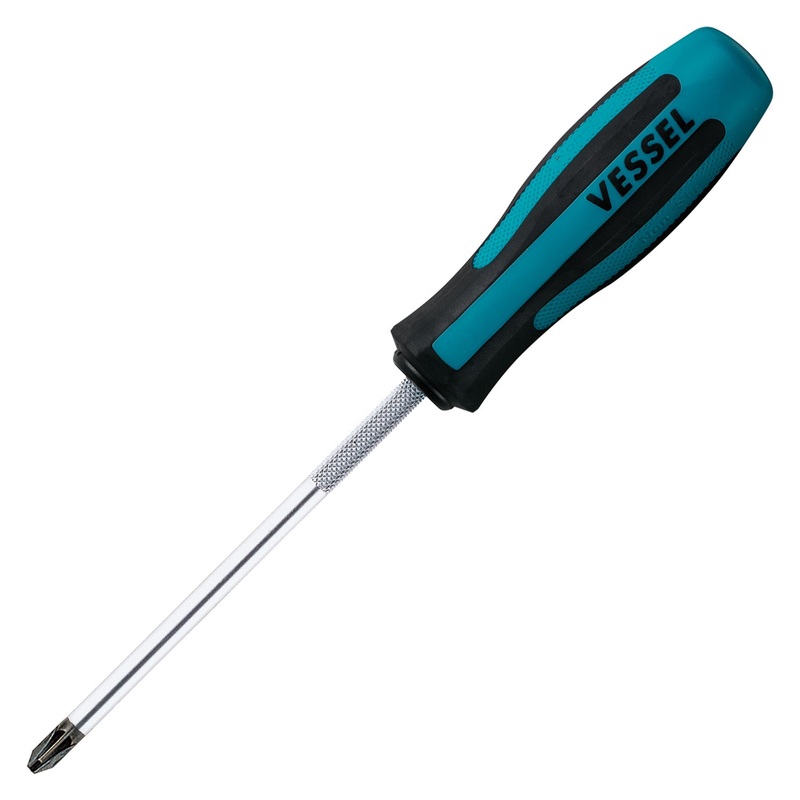 Vessel Tools Megadora Pozidriv Screwdriver, PZ3 x 150mm – VL 903PZ3150