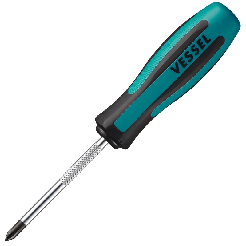 Vessel Tools Megadora Standard Screwdriver, PH1 x 75mm – VL 900P175