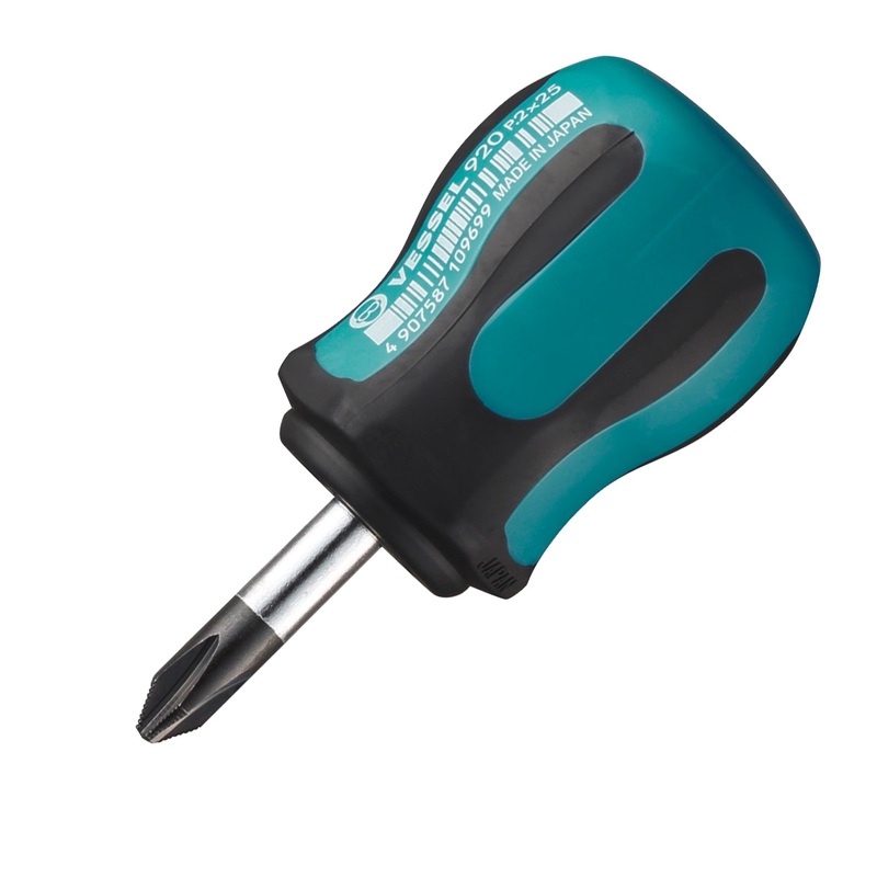 Vessel Tools Megadora Stubby Screwdriver, PH2 x 25mm – VL 920P225