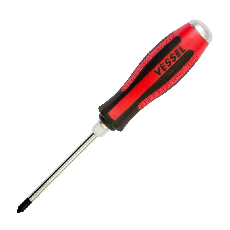 Vessel Tools Megadora Tang-Thru Screwdriver, PH1 x 75mm – VL 930P175