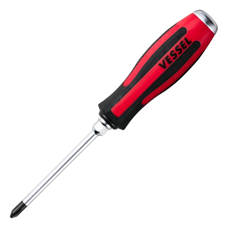 Vessel Tools Megadora Tang-Thru Screwdriver, PH2 x 100mm – VL 930P2100