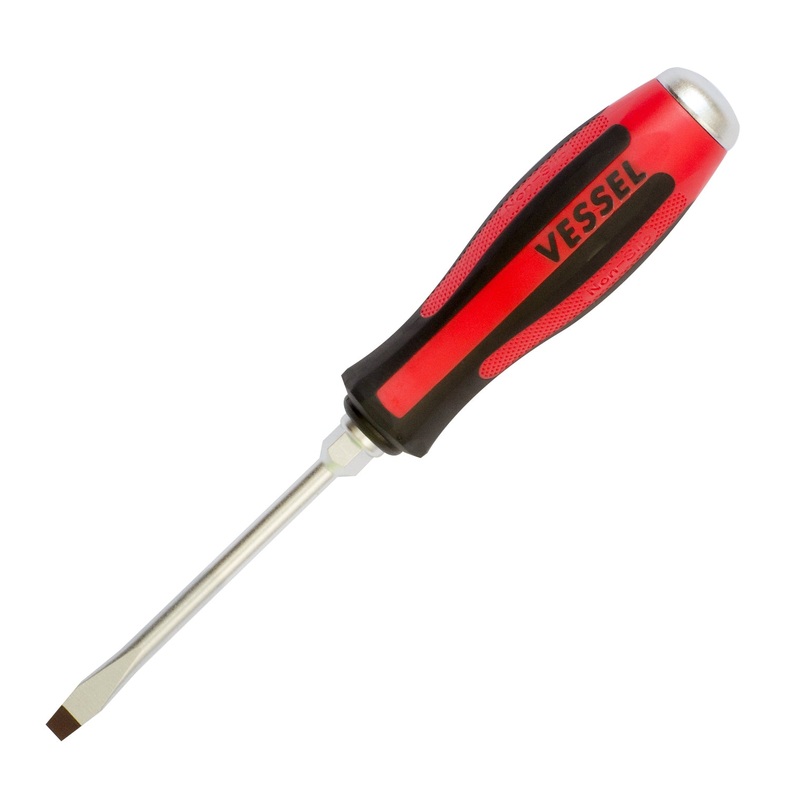 Vessel Tools Megadora Tang-Thru Slotted Screwdriver, 5.5 x 75mm – VL 930S5575