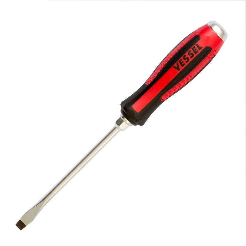 Vessel Tools Megadora Tang-Thru Slotted Screwdriver, 6 x 100mm – VL 930S6100