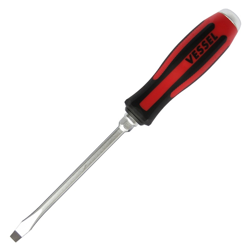 Vessel Tools Megadora Tang-Thru Slotted Screwdriver, 8 x 150mm – VL 930S8150