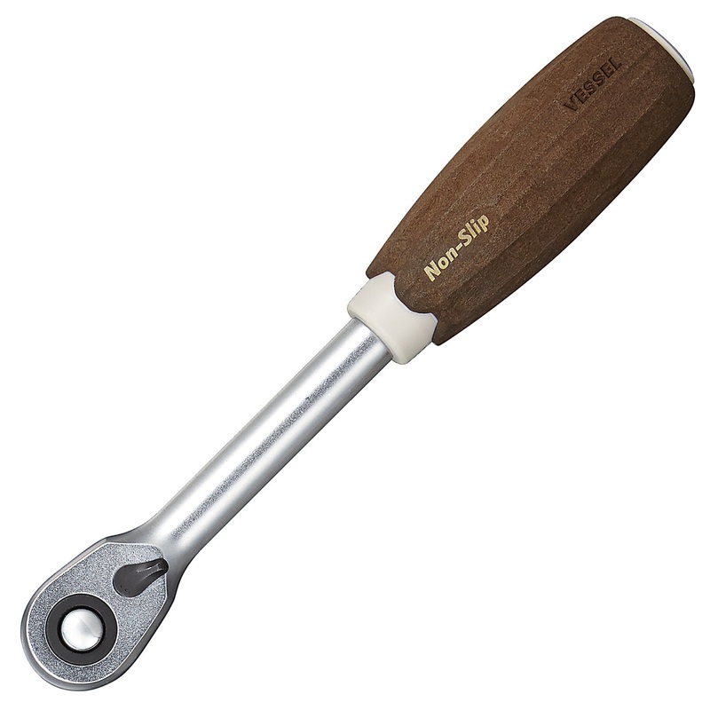 Vessel Tools 3/8 in Square Drive Wood-Compo Ratchet Handle – VL HRH3W