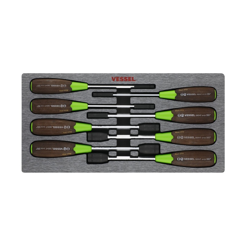 Vessel Tools Set of 8 Wood-Compo Non-Slip Socket Screwdriver – VL 3808EVA