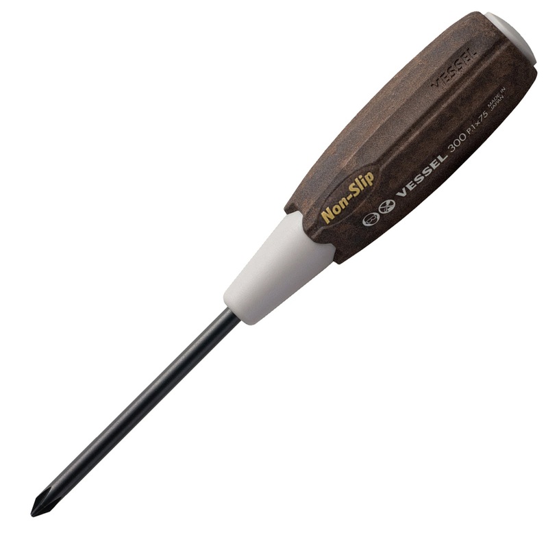 Vessel Tools Wood-Compo Screwdriver, PH1 x 75mm – VL 300P175