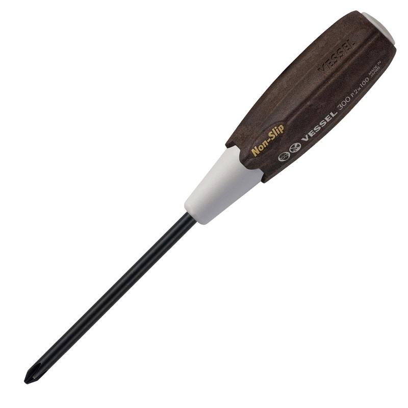 Vessel Tools Wood-Compo Screwdriver, PH2 x 100mm – VL 300P2100