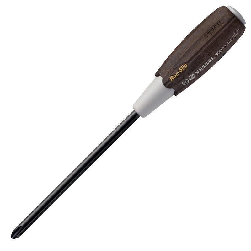 Vessel Tools Wood-Compo Screwdriver, PH3 x 150mm – VL 300P3150