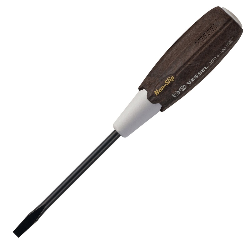 Vessel Tools Wood-Compo Slotted Screwdriver, 6 x 100mm – VL 300S6100