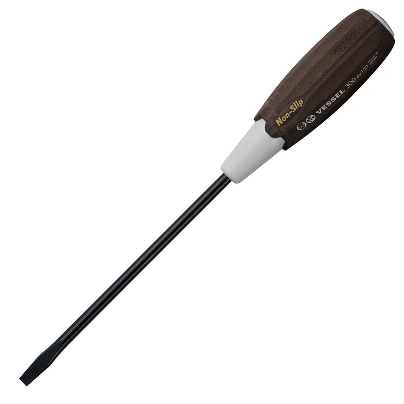 Vessel Tools Wood-Compo Slotted Screwdriver, 6 x 150mm – VL 300S6150